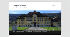 Desktop Screenshot of lehrplan21.info