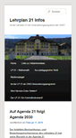 Mobile Screenshot of lehrplan21.info