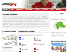 Tablet Screenshot of lehrplan21.ch